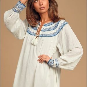 NWT Free People white boho dress